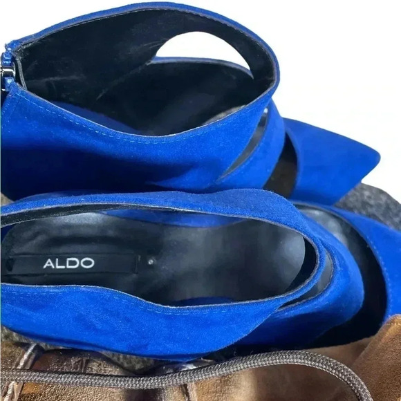 ALDO Blue Suede Heel Size  6.5 - Picture 7 of 8